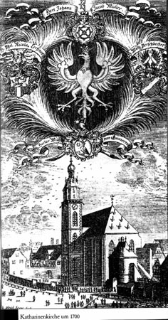 Die Kartharinenkirche um 1700