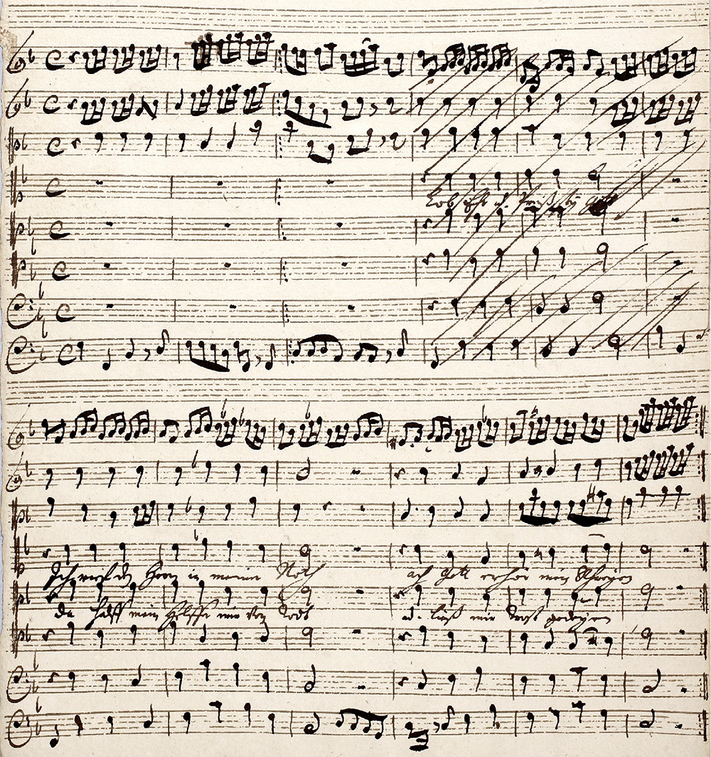 Notenhandschrift_Graupner-Ausschnitt